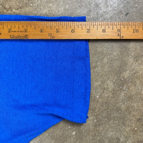 Vintage 1980s Camp John Smith Blue Graphic T-Shirt Made in USA Screen Stars L - Picture 8 of 8